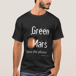 Camiseta Marte verde, ahorra el planeta