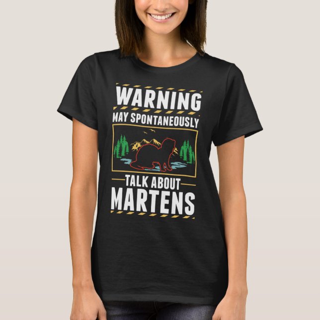 Camiseta Marten Badger Pine Marten (Anverso)