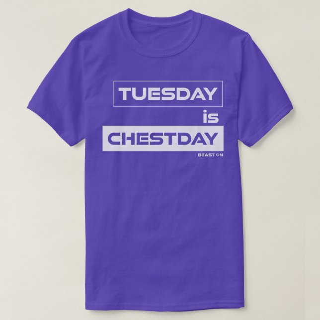 Camiseta Martes es es Chestday Chest MartesGym Motivación F (Diseño del anverso)