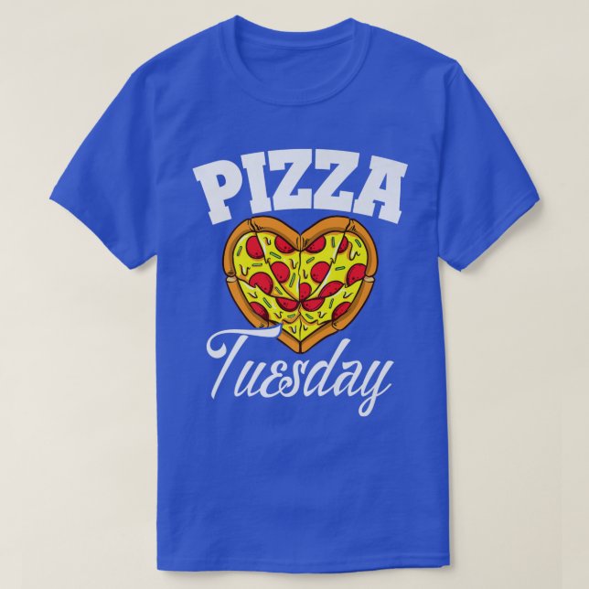 Camiseta Martes Pizza Noche Funny Pizza Lover Comida Rápida (Diseño del anverso)