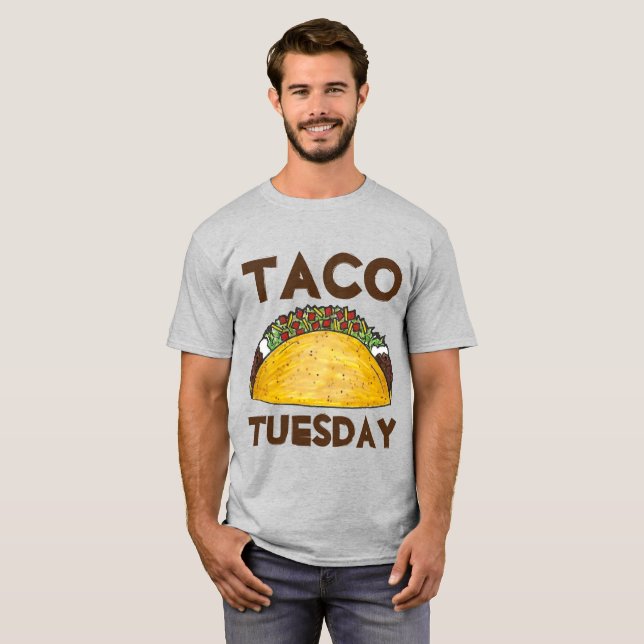 Camiseta Martes Taco Funny Food Tacos T-Shirt (Anverso completo)