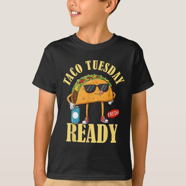 Camiseta Martes Taco Listo Cinco De Mayo Divertido Foo Mexi (Anverso)