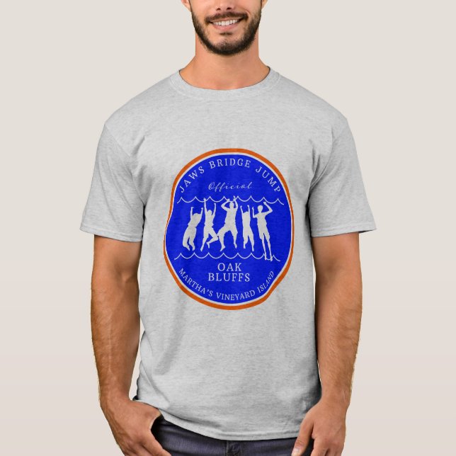 Camiseta Martha's Vineyard Bridge Jump Tee Naranja/Blue (Anverso)