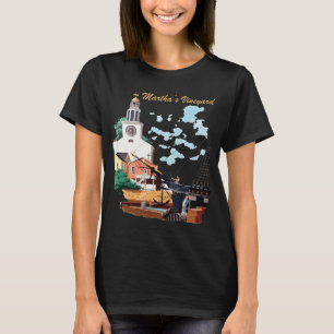 Camiseta Martha's Vineyard Church Harbor Viaje
