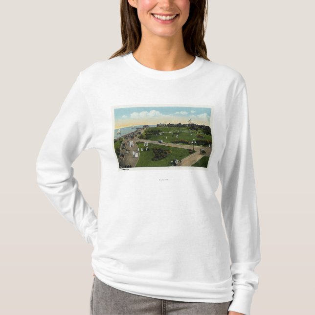 Camiseta Martha's Vineyard, vista aérea del parque del (Anverso)