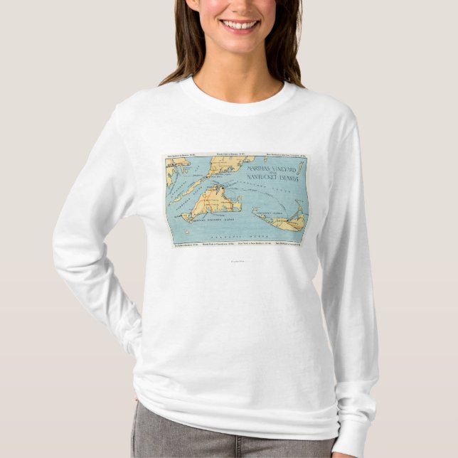 Camiseta Martha's Vineyard y islas de Nantucket (Anverso)