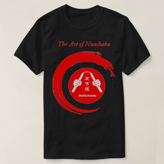 Camiseta Martial Art Weapon NUNCHAKU (Diseño del anverso)