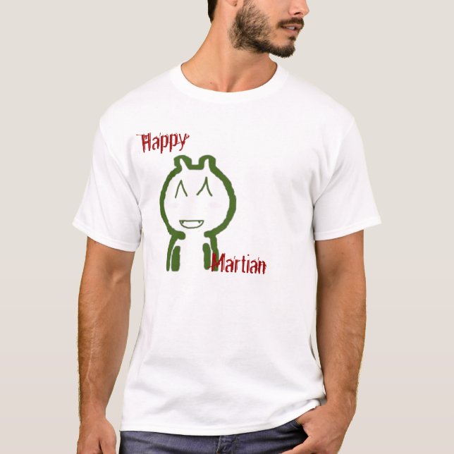 Camiseta Martian feliz (Anverso)
