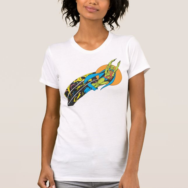Camiseta Martian Manhunter toma vuelo (Anverso)