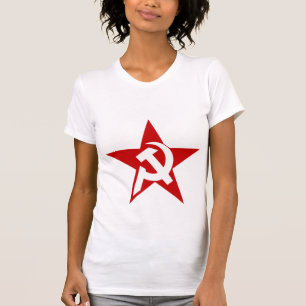 Camiseta Martillo blanco y hoz de DHKC en para mujer