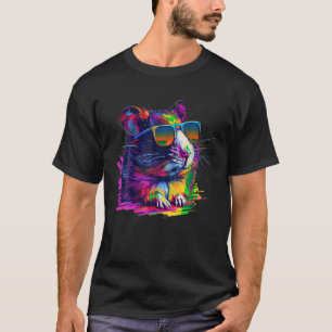 Camiseta Martillo de aspecto Guay con gafas de sol multicol