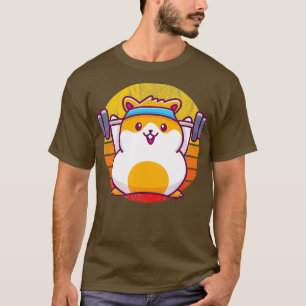 Camiseta Martillo De Gimnasio Retro Cute Dificultad Al Atar