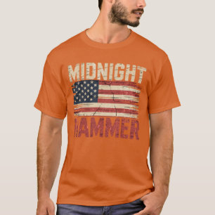 Camiseta Martillo de medianoche B-2 Stealth Jet Bandera De