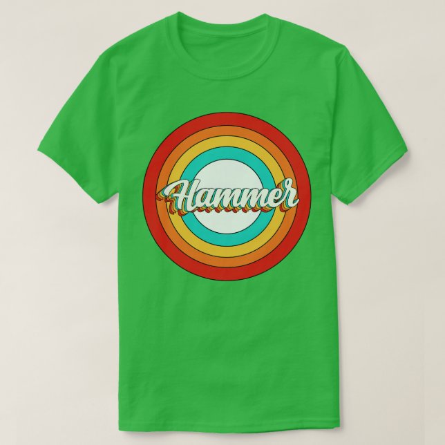 Camiseta Martillo de nombre Shirt Vintage Hammer Circle (Diseño del anverso)