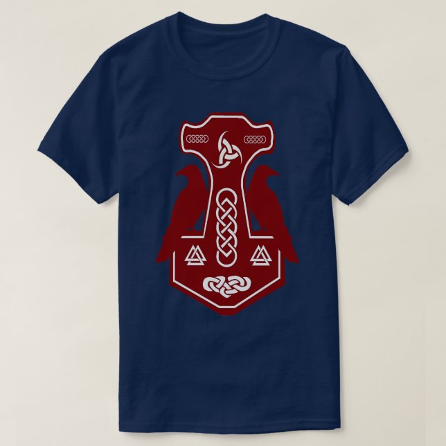 Camiseta Martillo de Thors Rojo (Diseño del anverso)