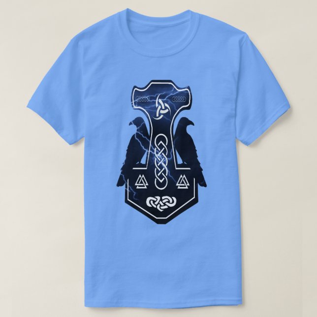 Camiseta Martillo Lightning Bolt Thors (Diseño del anverso)
