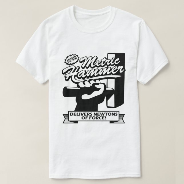 Camiseta Martillo métrico (Diseño del anverso)