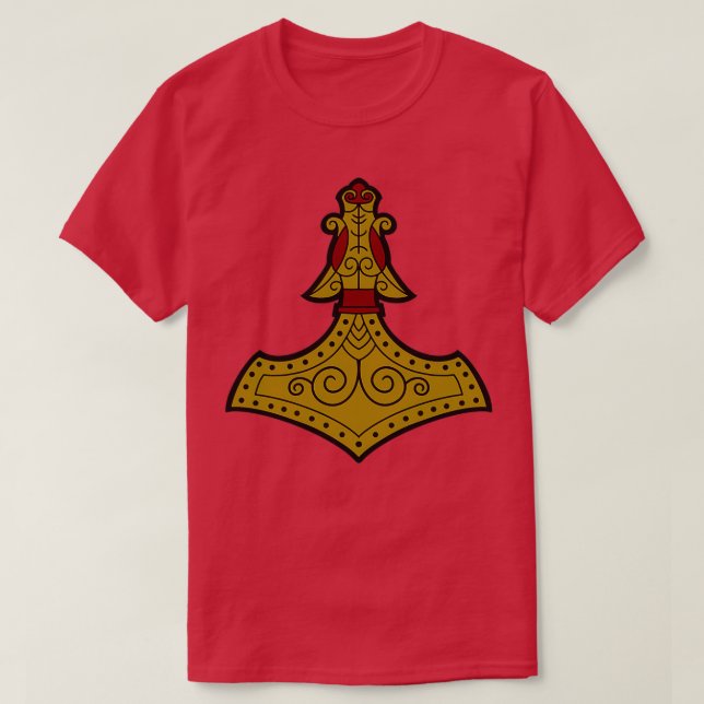 Camiseta Martillo Mjolnir Thors (Diseño del anverso)