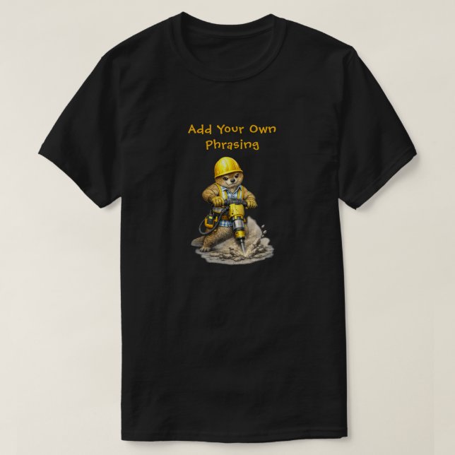 Camiseta "Martillo neumático" (Diseño del anverso)