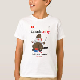 Camiseta Martillo que se encrespa de Canadá 150 en 2017