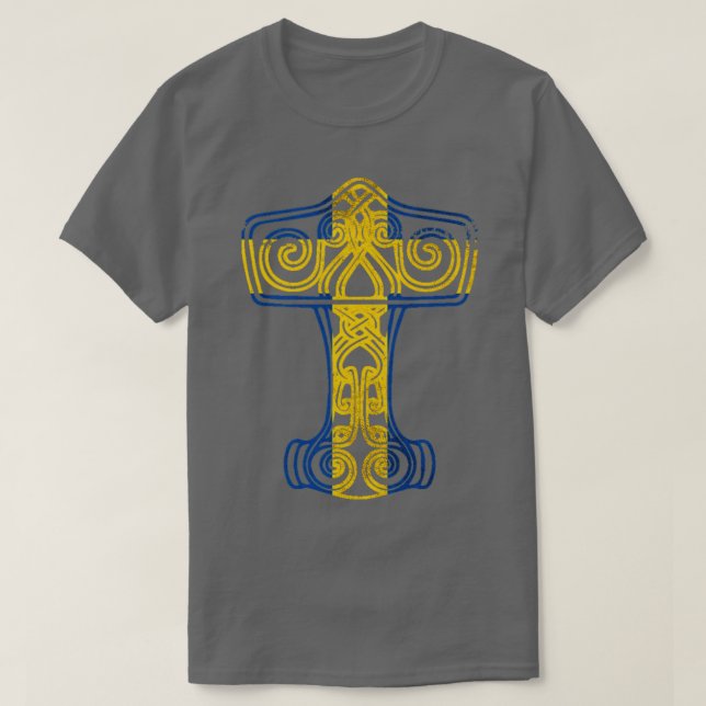 Camiseta Martillo Viking Sueco (Diseño del anverso)