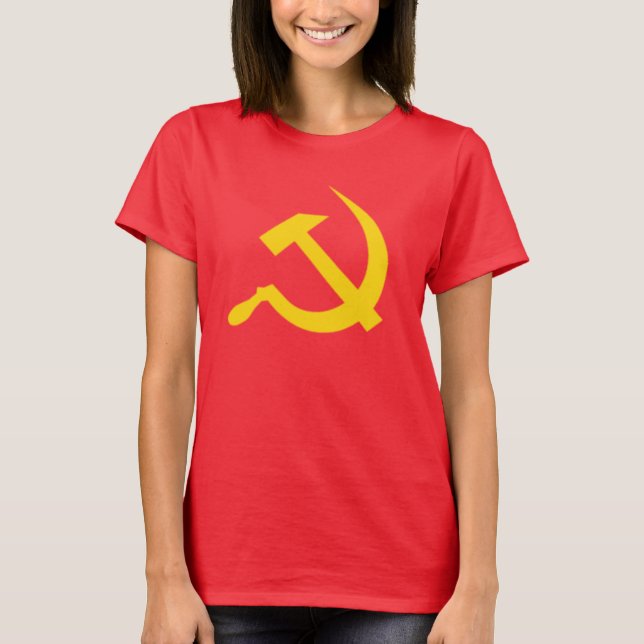 Camiseta Martillo y hoz comunistas (Anverso)