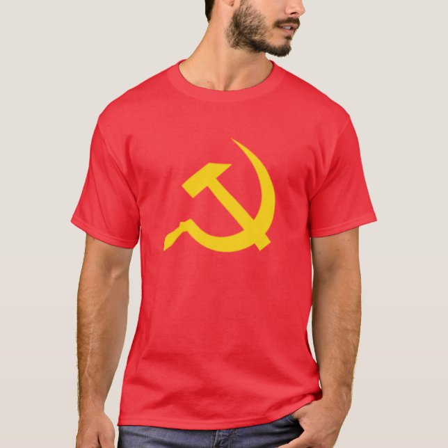 Camiseta Martillo y hoz comunistas (Anverso)