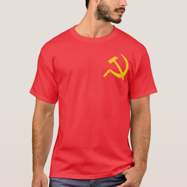 Camiseta Martillo y hoz comunistas (Anverso)