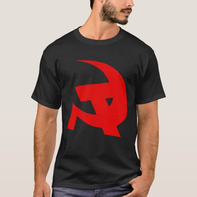 Camiseta Martillo y hoz comunistas del estilo de DKP (Anverso)