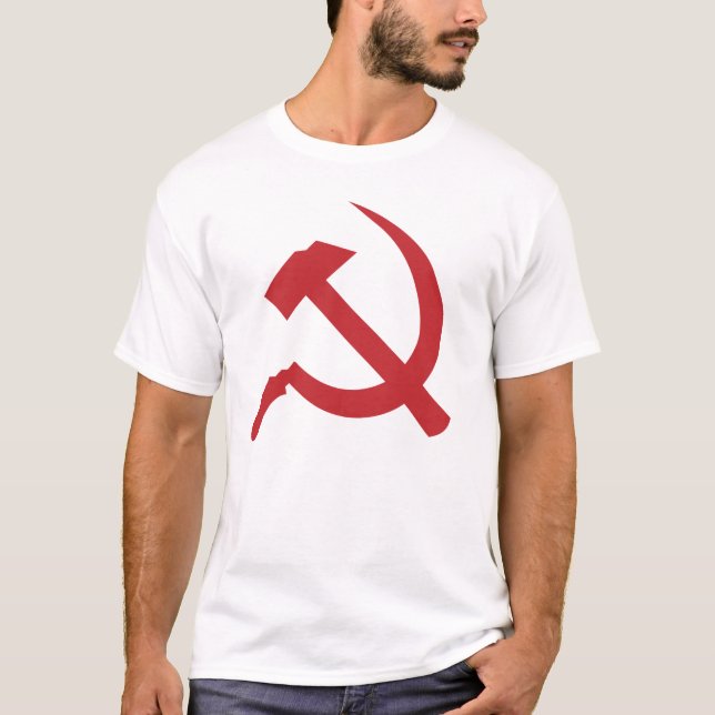 Camiseta martillo y hoz de URSS del cccp (Anverso)