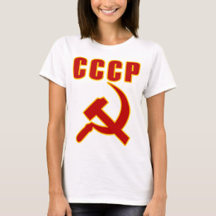Camiseta martillo y hoz de URSS del cccp