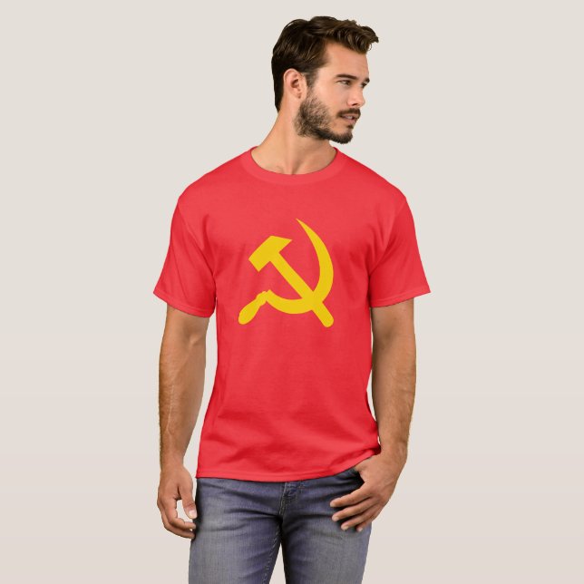 Camiseta Martillo y hoz del comunismo (Anverso completo)