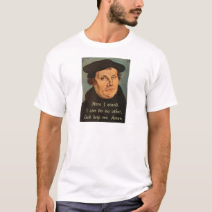 Camiseta Martin Luther aquí coloco la cita