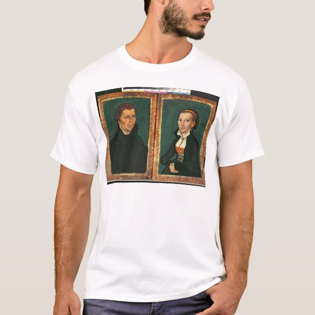 Camiseta Martin Luther, Katharina von Bora, c.1526 (Anverso)