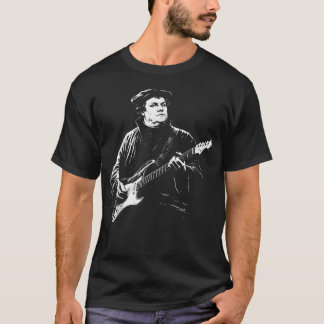 Camiseta Martin Luther Toca la Guitarra Eléctrica Vintage