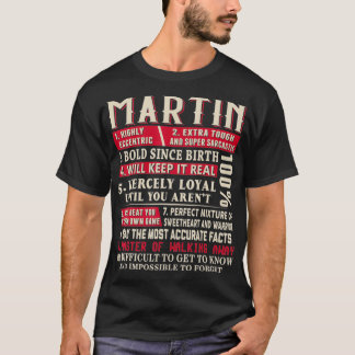 Camiseta Martin Name Gift Martin Surname 