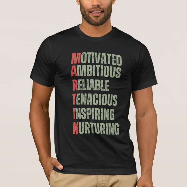 CAMISETA MARTIN - NOMBRE/PRIMER/ÚLTIMO NOMBRE (Anverso)