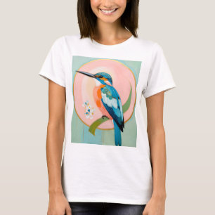 Camiseta Martín Pescador Celestial: Un Estudio en Azul y Do