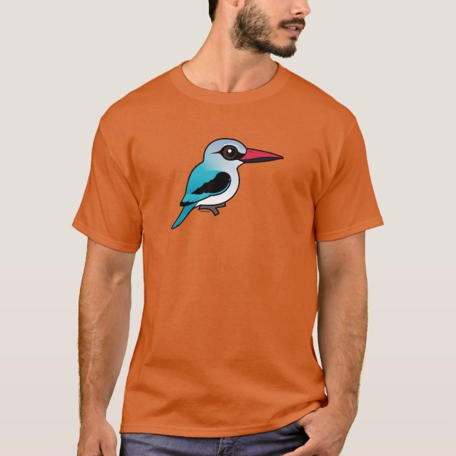 Camiseta Martín pescador del arbolado de Birdorable (Anverso)
