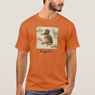 Camiseta Martín pescador Ilustración de anatomía vintage – 