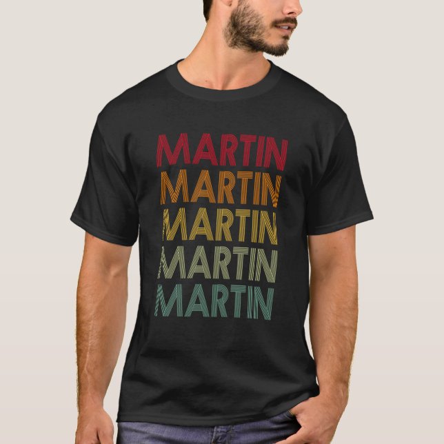 Camiseta Martin Retro Nombre Humor Nickname (Anverso)