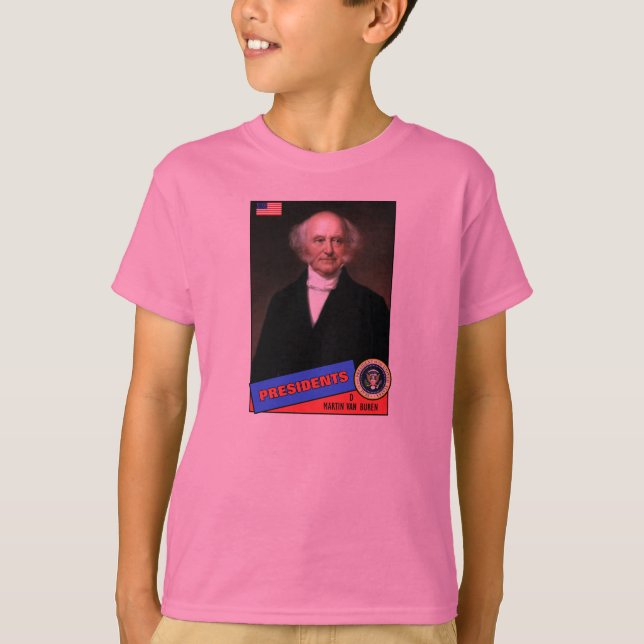 Camiseta Martin Van Buren Baseball Card (Anverso)