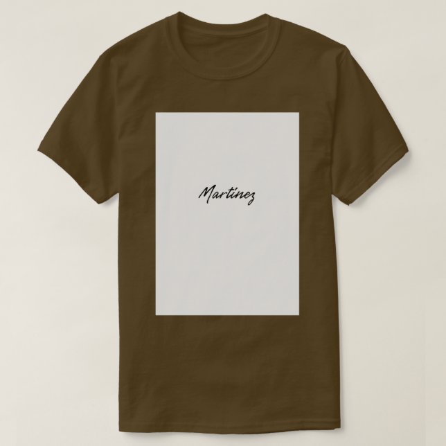 Camiseta Martinez (Diseño del anverso)