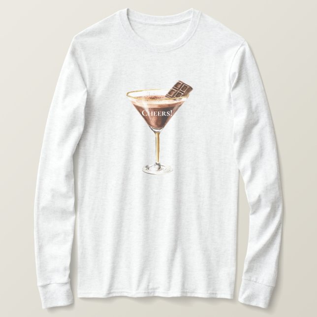 Camiseta Martini de chocolate (Anverso del diseño)