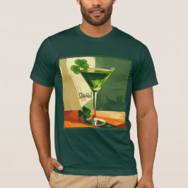 Camiseta Martini de trébol de Modernidad de Mitad de Siglo 