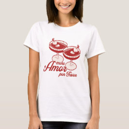 Camiseta Martini del corazón día de San Valentín