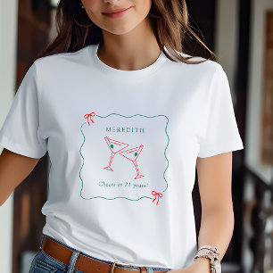 Camiseta Martini saluda a 21 años invitada de honor