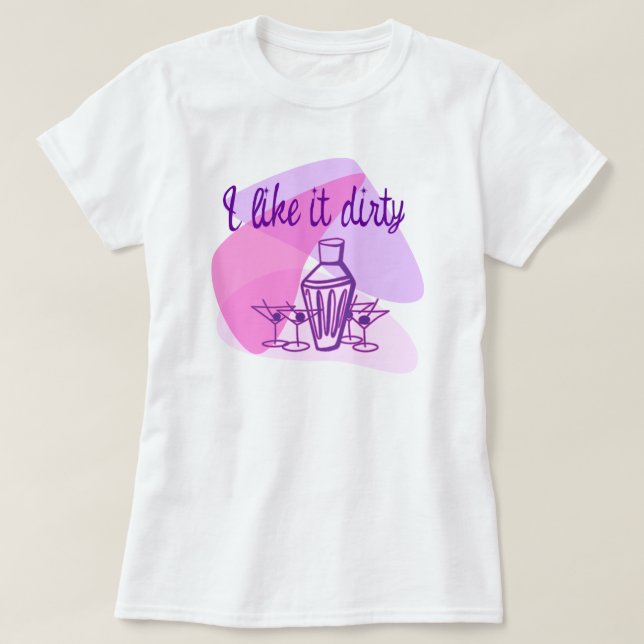 Camiseta Martini sucio (Diseño del anverso)