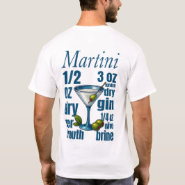 Camiseta Martini T-Shirt – Classic Gin or Vodka Cocktail