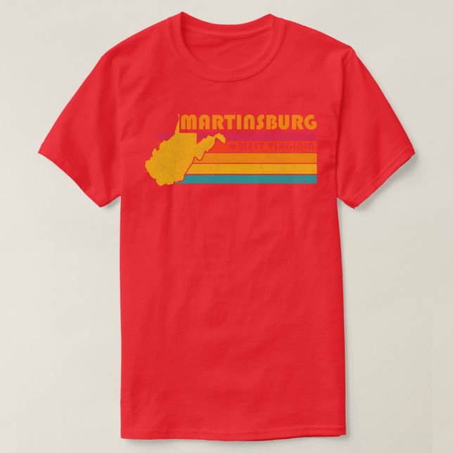 Camiseta Martinsburg West Virginia Vintage Molresse Souve (Diseño del anverso)